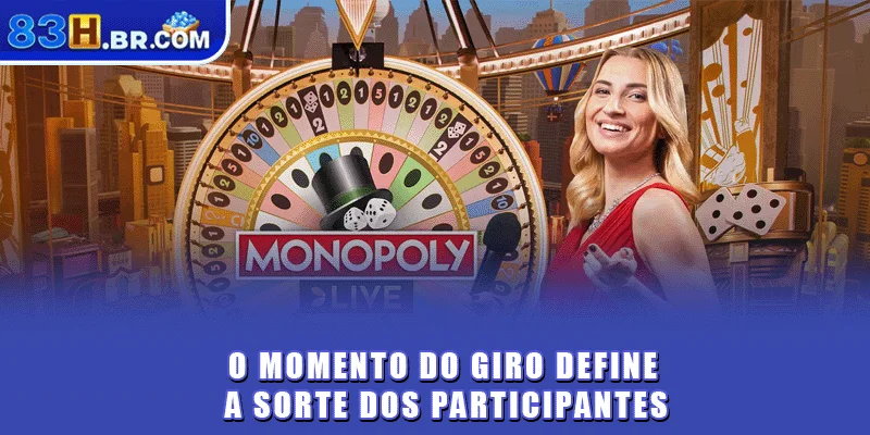 O momento do giro define a sorte dos participantes